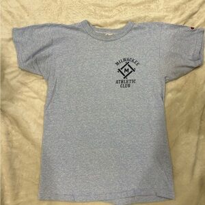 VINTAGE Champion HeatherBlue Milwaukee Athletic Club T-Shirt